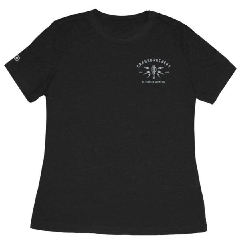 Crank Brothers WOMENS TEE 25TH ANNIVERSARY BLACK