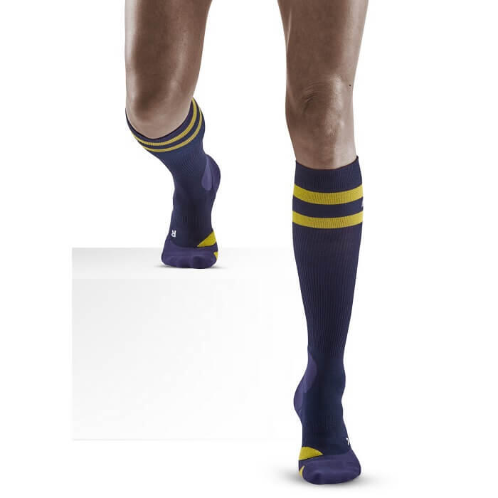 CEP Hiking Merino Tall Compressie - Navyblauw - Dames 3/4