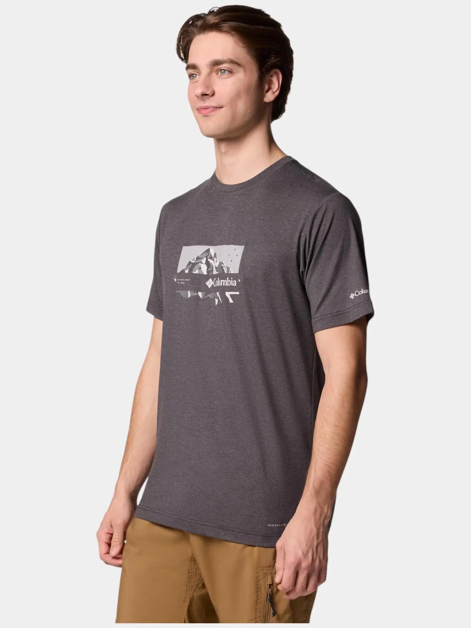 Férfi rövid ujjú sport póló Kwick Hike Graphic SS Tee 2/6