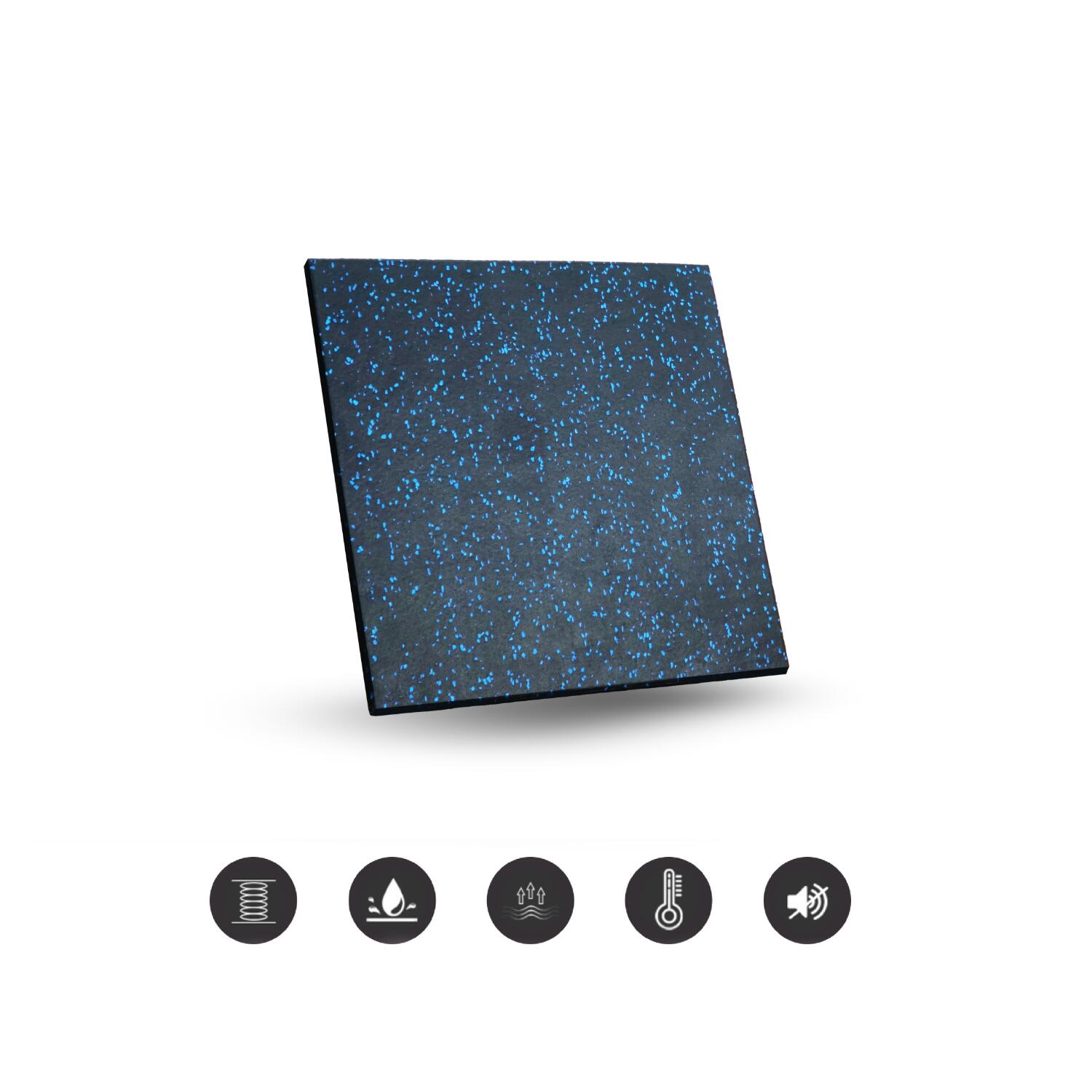 Rubber Tile fitness Floor B5 (50x50cm.))(4 pcs.) - Homefittools