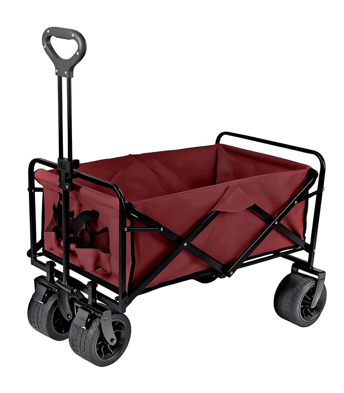KOL OUTDOOR Carrinho dobrável Kol Outdoor para praia e camping, 150L, ​​carga máxima 100 kg