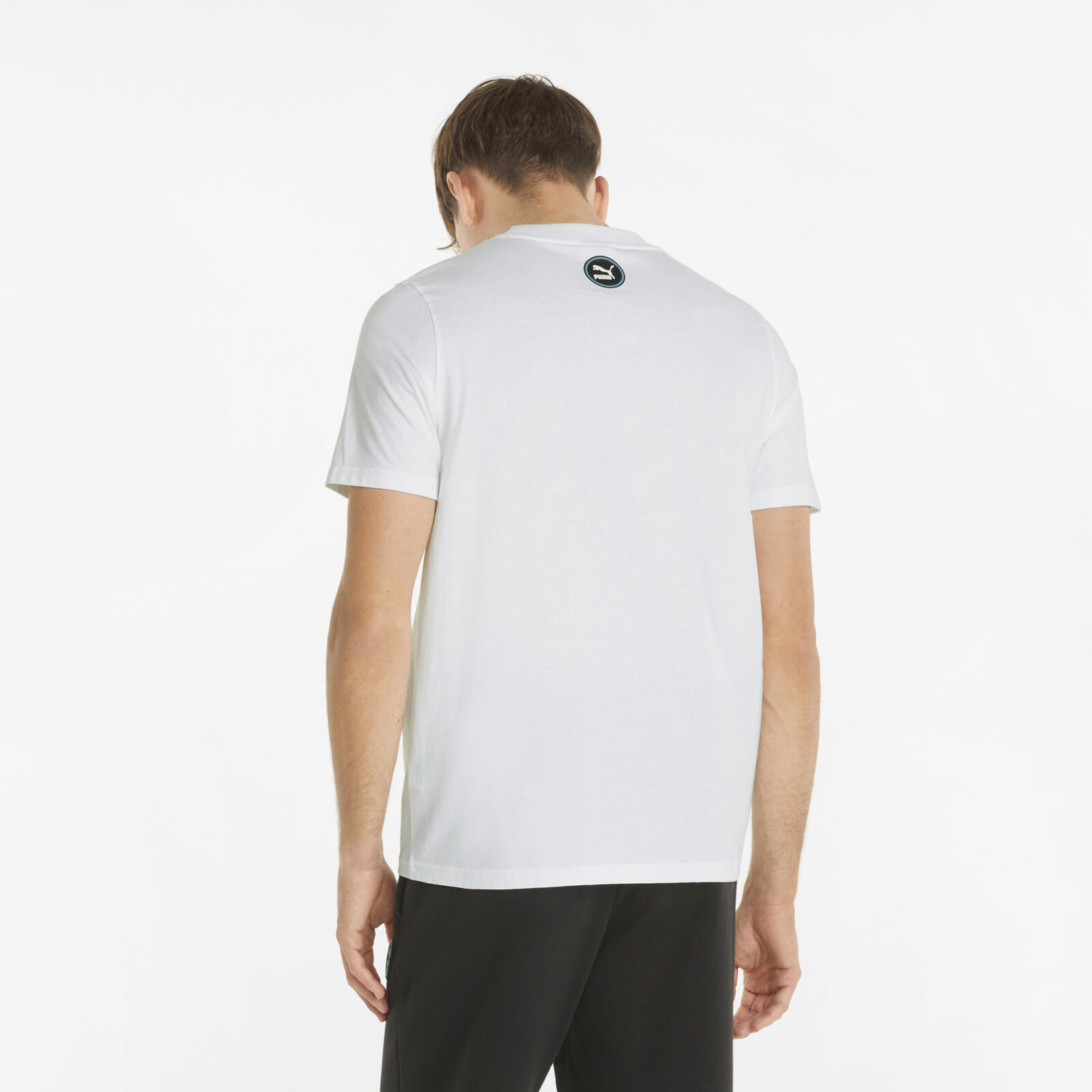 T-shirt Puma SWxP Graphic, Blanc, Hommes 4/5