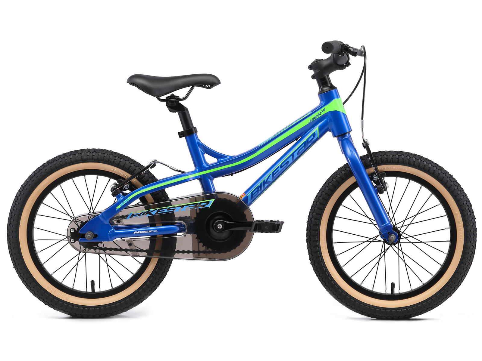 BIKESTAR Bikestar kinderfiets Mountainbike alu 16 inch blauw/groen