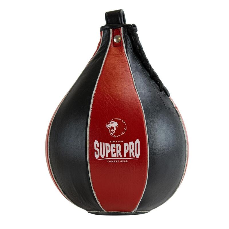 Super Pro Lederen Speedball Zwart/Rood