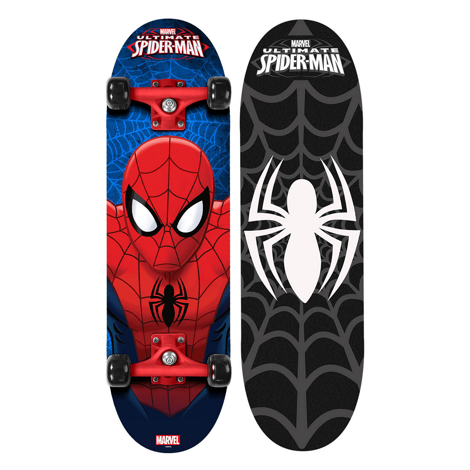 STAMP Skateboard 28x8 Zoll Spider-Man Schwarz
