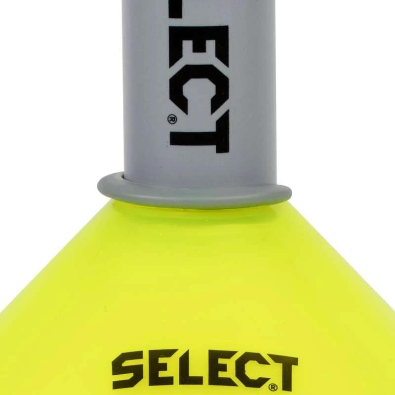 Zestaw znaczników podłogowych Select – 24 sztuki, czerwono-żółte, 8 cm