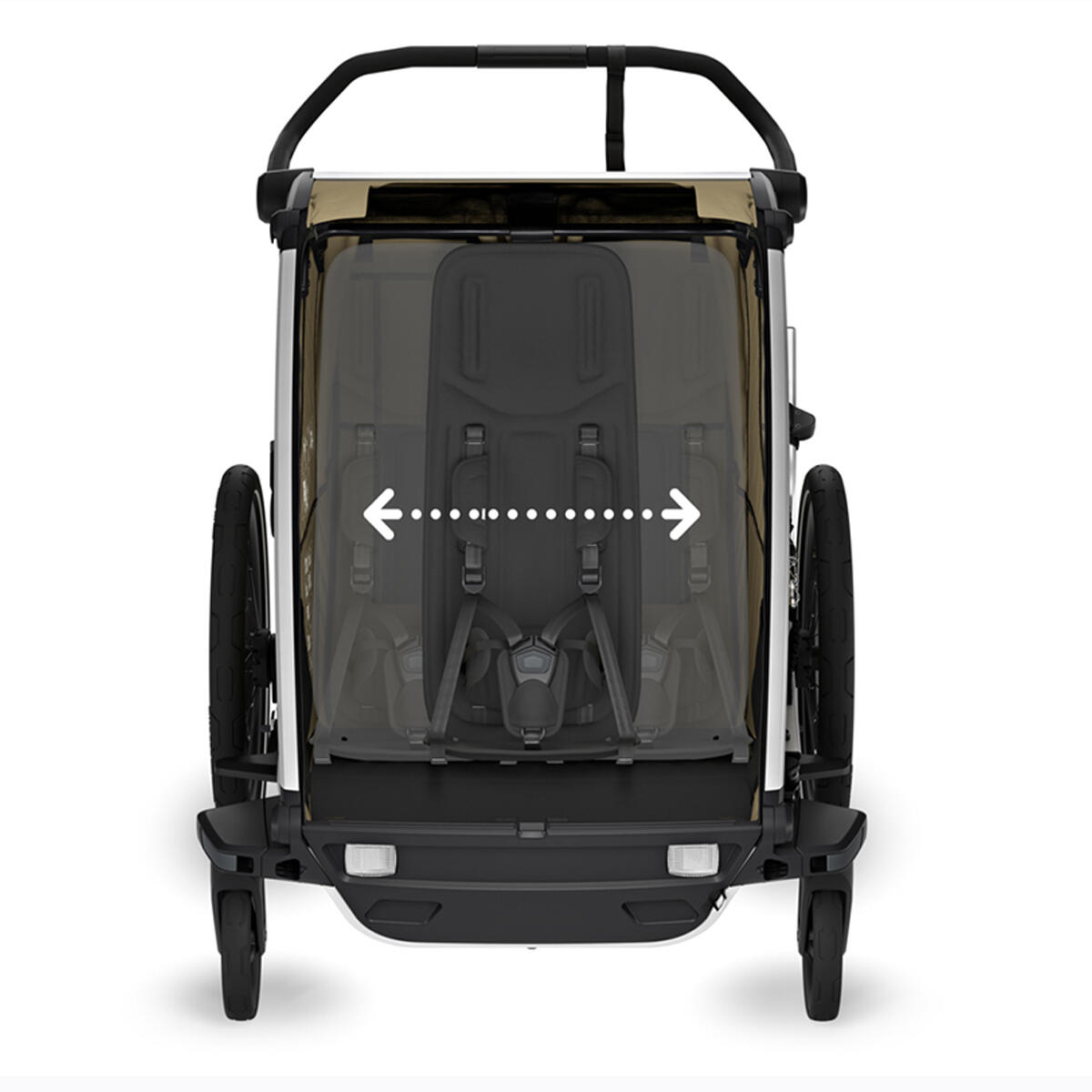 Przyczepka rowerowa Thule Chariot Cross 2 Double - dark slate 6/7