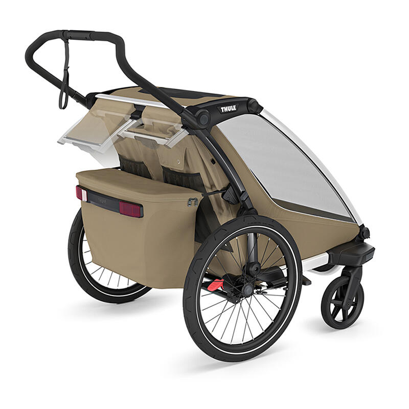 Carucior multisport double Thule Chariot Cross 2, Dark Slate