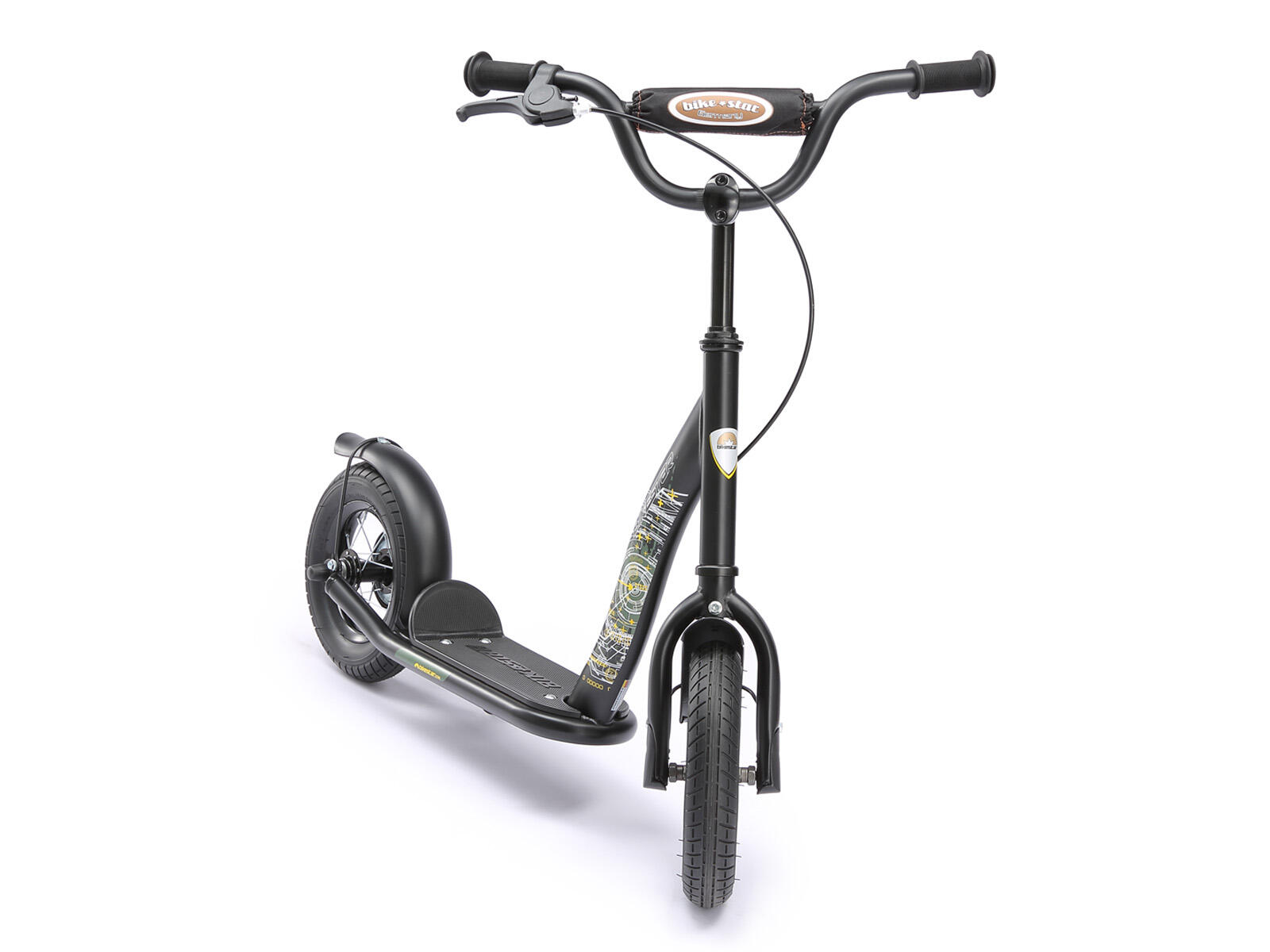 Bikestar Classic, autoped, 10 inch, zwart 2/7