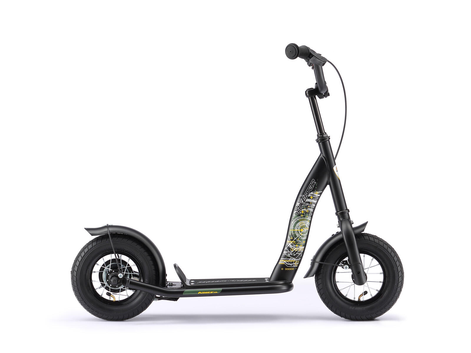 BIKESTAR Bikestar Classic, autoped, 10 inch, zwart