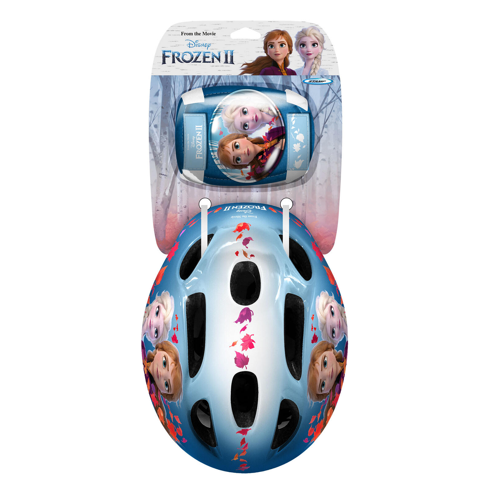 Combo set Disney Frozen, casca reglabila, genunchiere si cotiere, 3-6 ani, Stamp 2/3