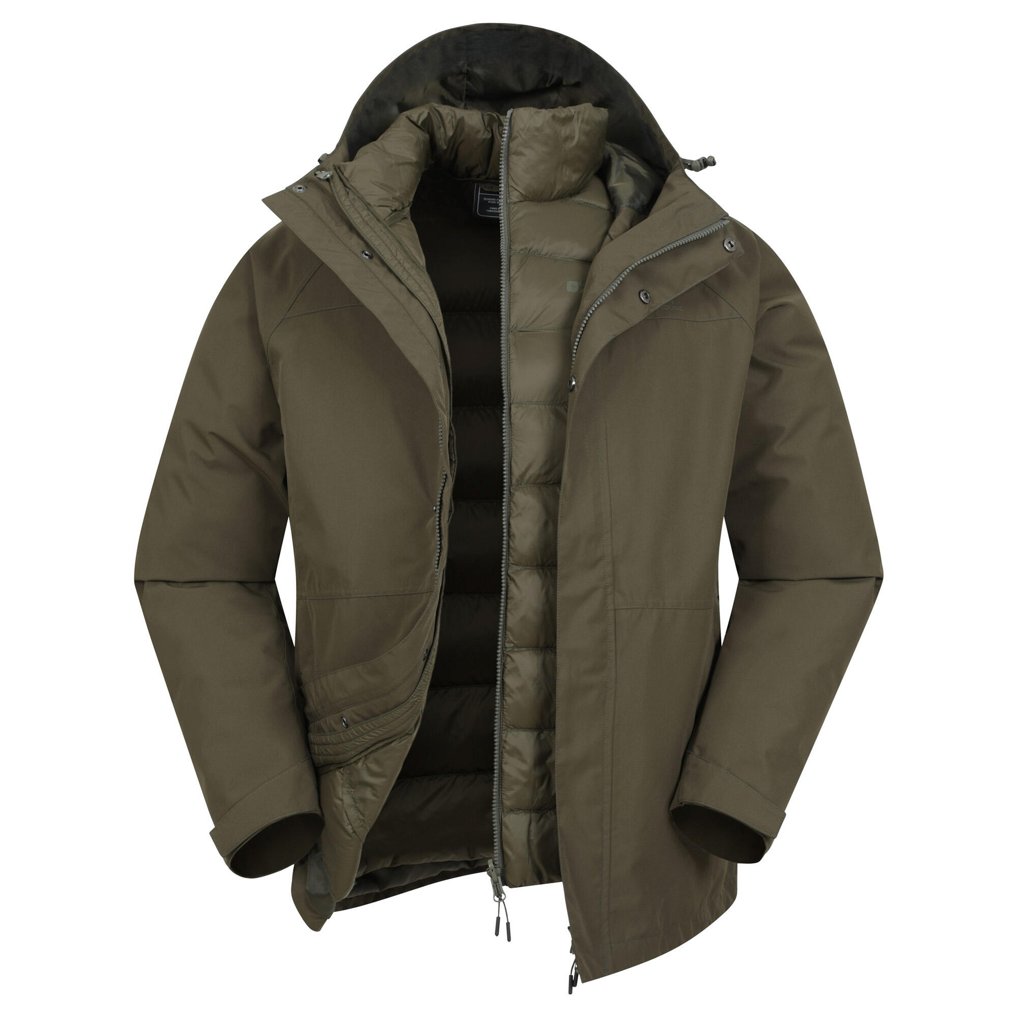 Mountain Warehouse Mens Alaskan 3 In 1 Waterproof Jacket