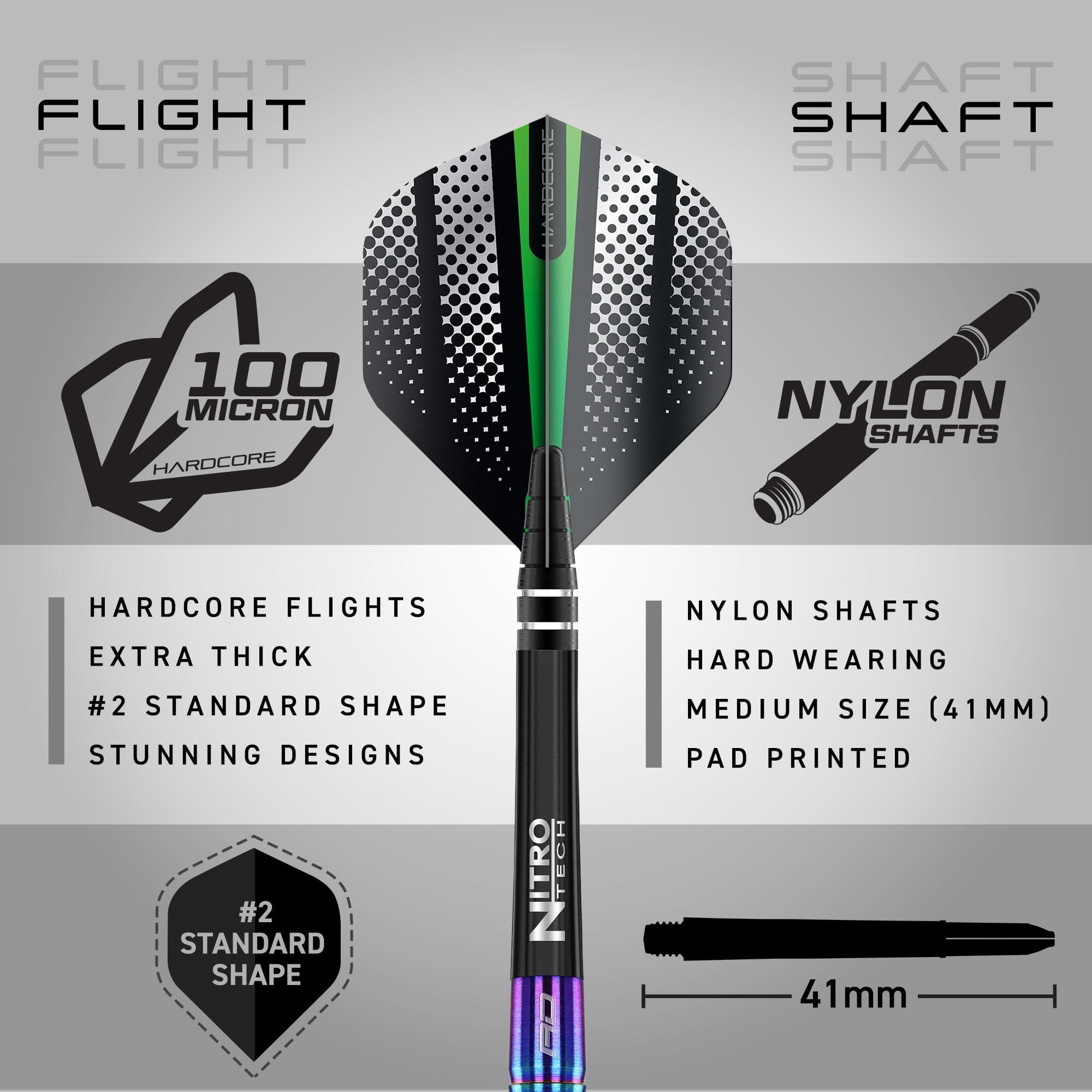 Sada steel šipek Red Dragon Razor Edge Spectron 3/6