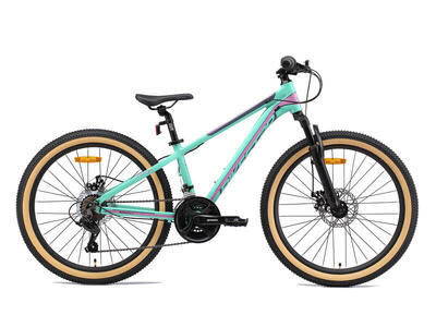 MTB 24" alluminio. bici bambini 9 anni. 21 velocità. freno a disco