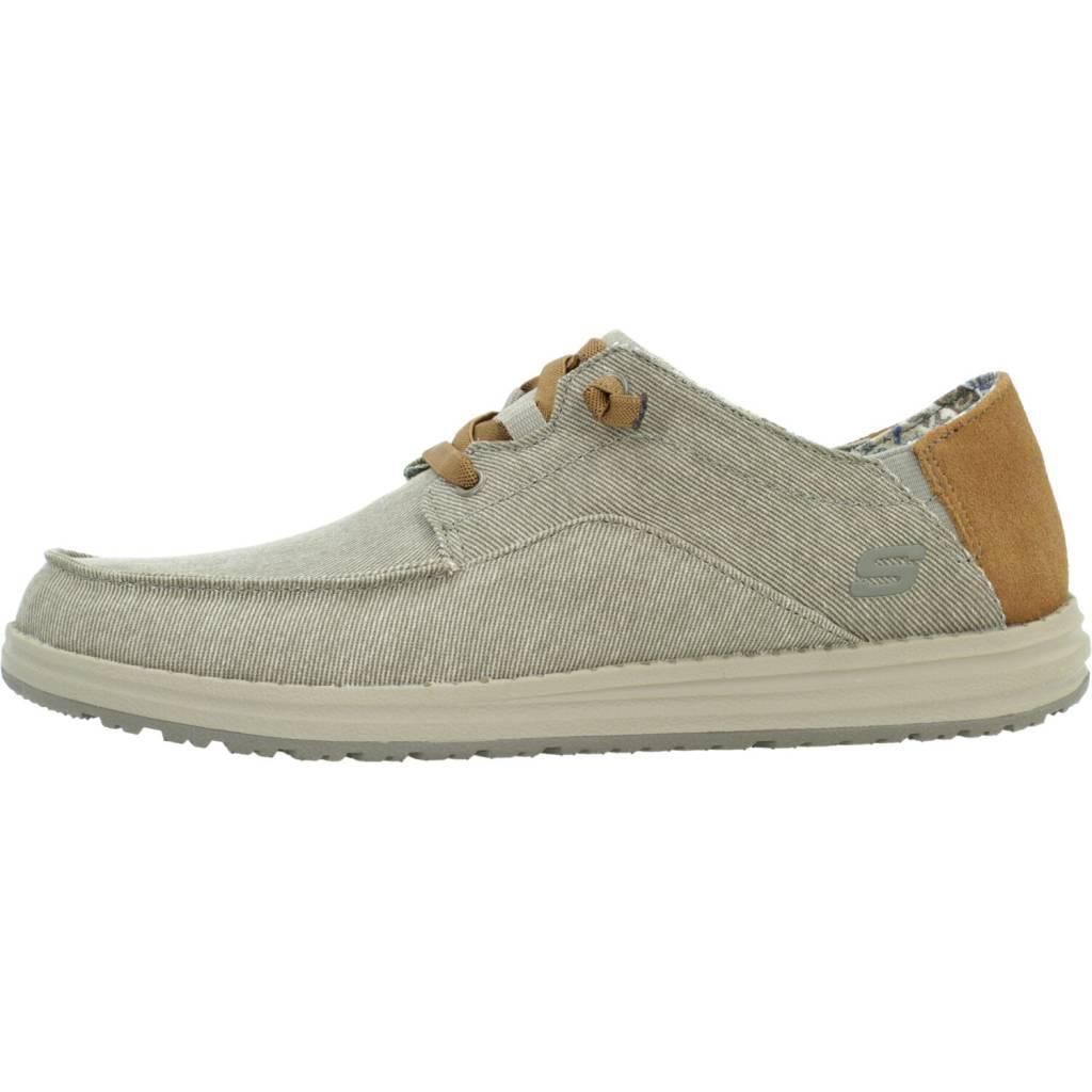 Ténis Skechers Modelo Melson - Moc Toe Cor Castanho Claro 2/5