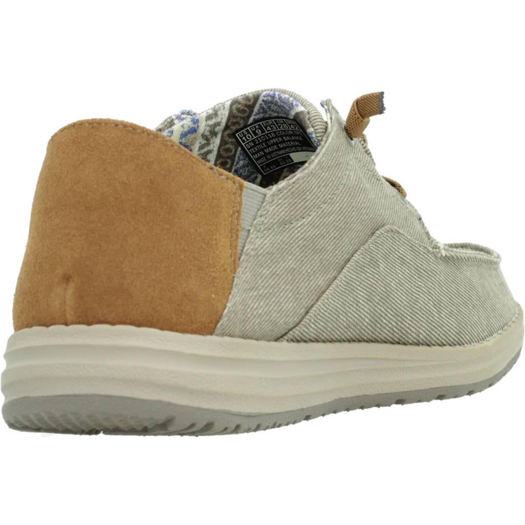Ténis Skechers Modelo Melson - Moc Toe Cor Castanho Claro 3/5