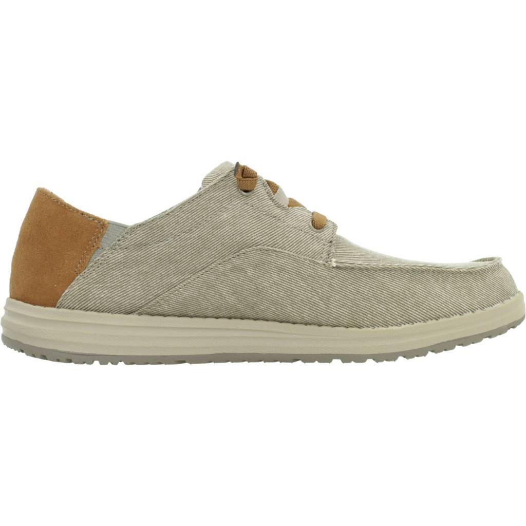 Ténis Skechers Modelo Melson - Moc Toe Cor Castanho Claro 4/5