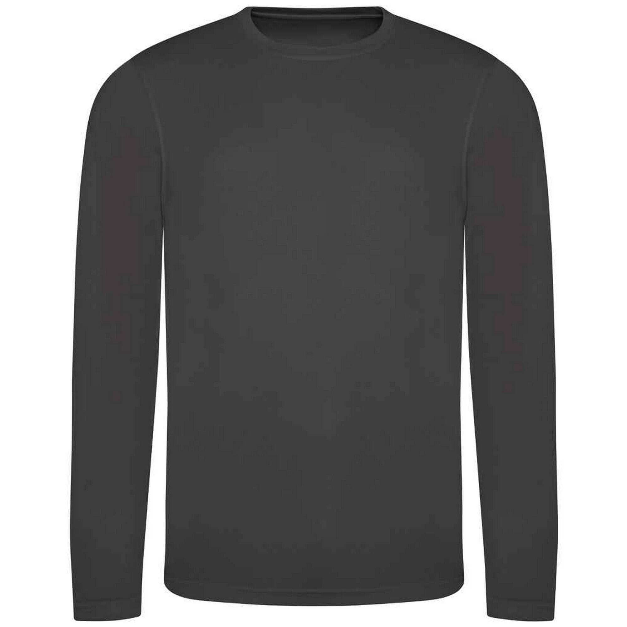 AWDis Cool Mens Moisture Wicking Long-Sleeved T-Shirt