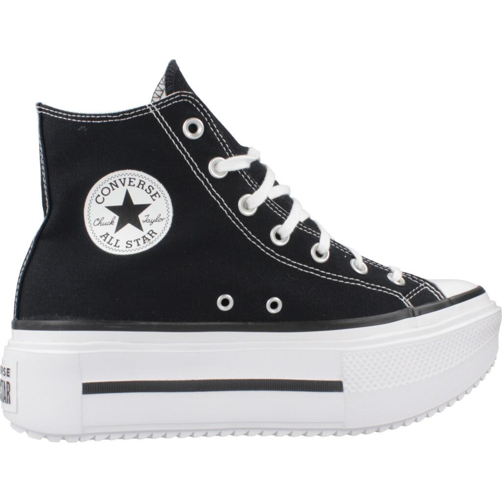 Baskets Converse Modèle Chuck Taylor All Star Lift Double Starck Couleur Noir 4/5