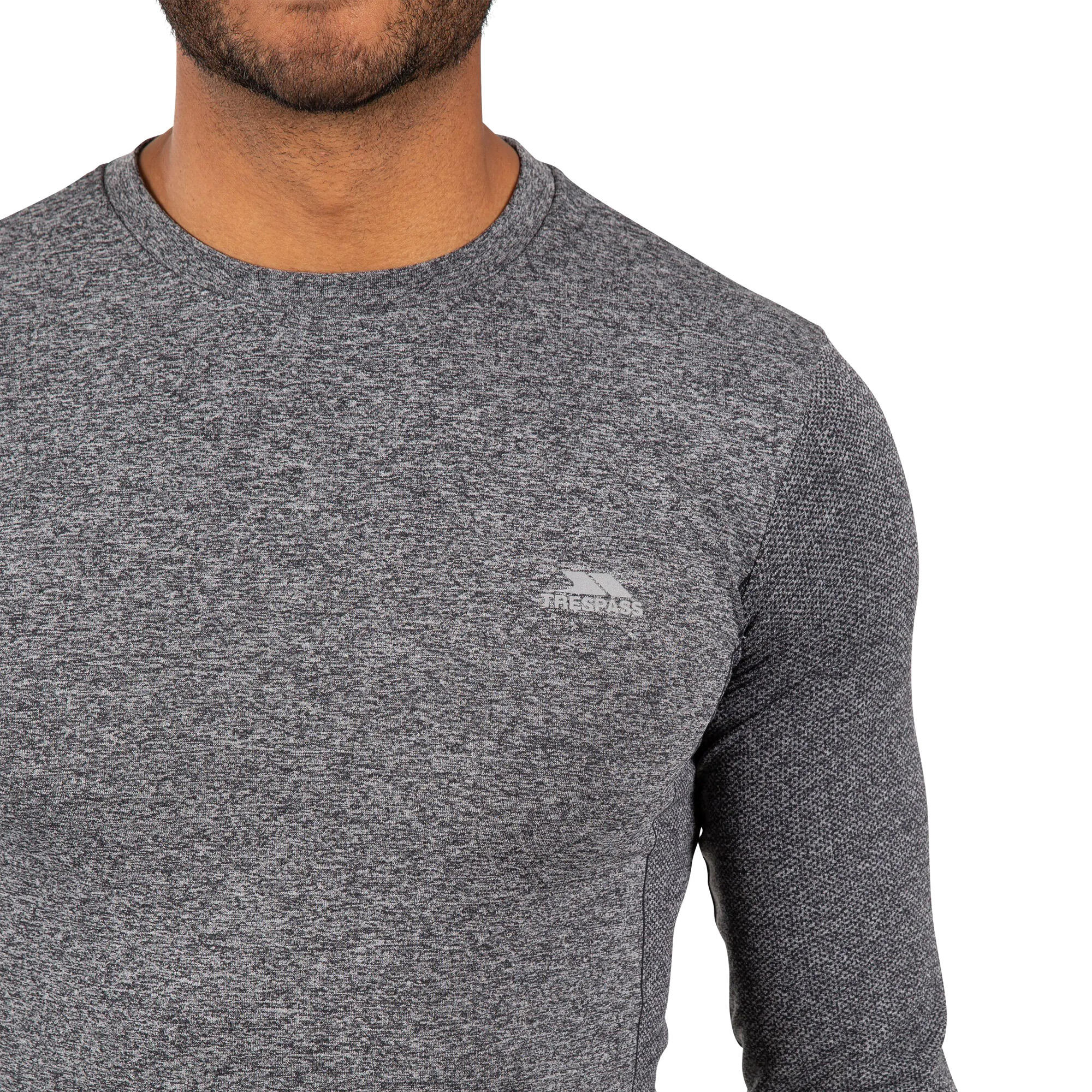 Tshirt De Sport TIMO Homme (Noir Chiné) 3/5
