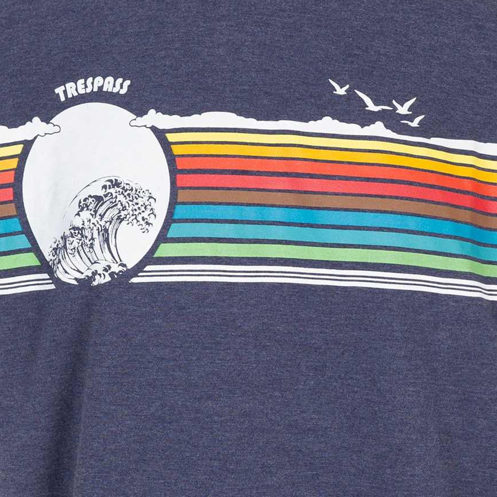 Camiseta Lakehouse para Hombre Marino Jaspeada 3/5