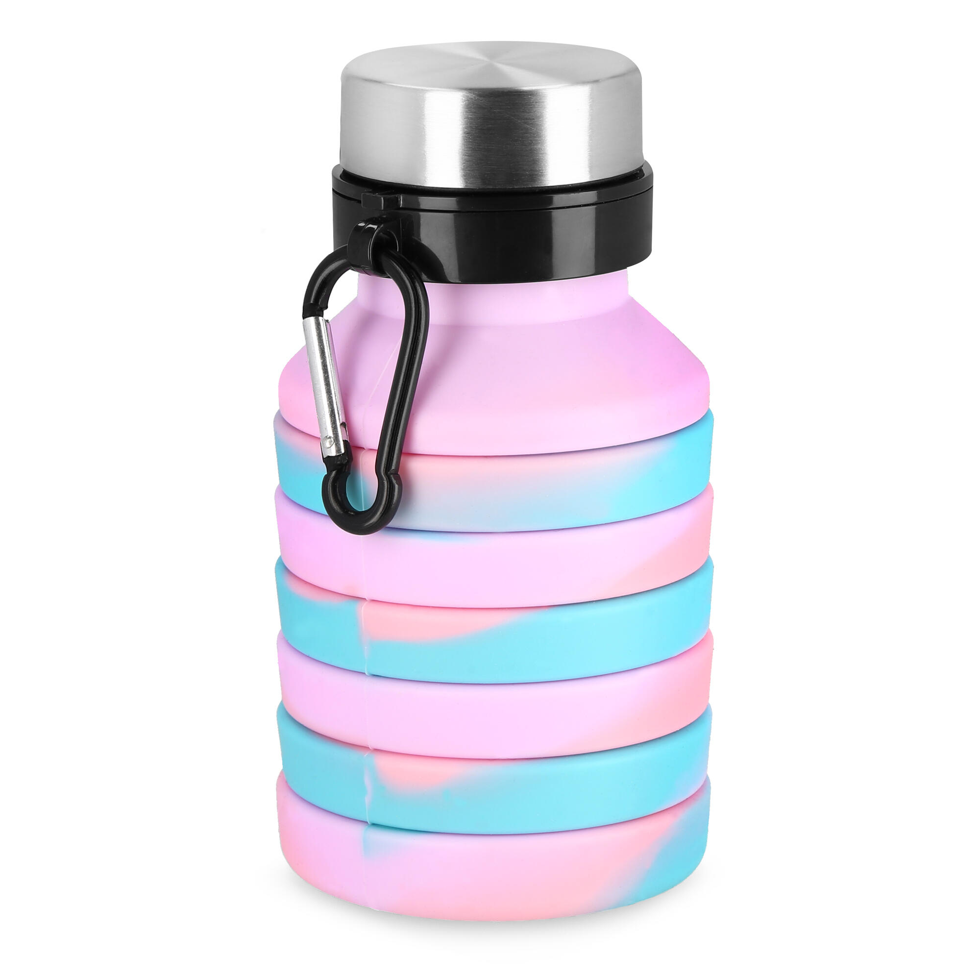 Botella de silicona plegable 550 ml Spokey JUMP 2/6