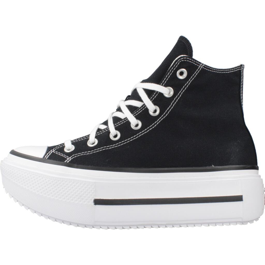 Baskets Converse Modèle Chuck Taylor All Star Lift Double Starck Couleur Noir 2/5