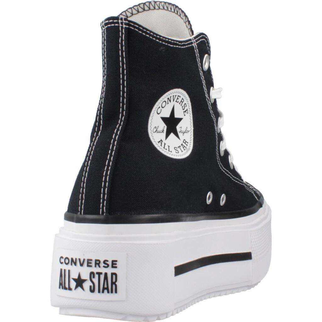 Baskets Converse Modèle Chuck Taylor All Star Lift Double Starck Couleur Noir 3/5