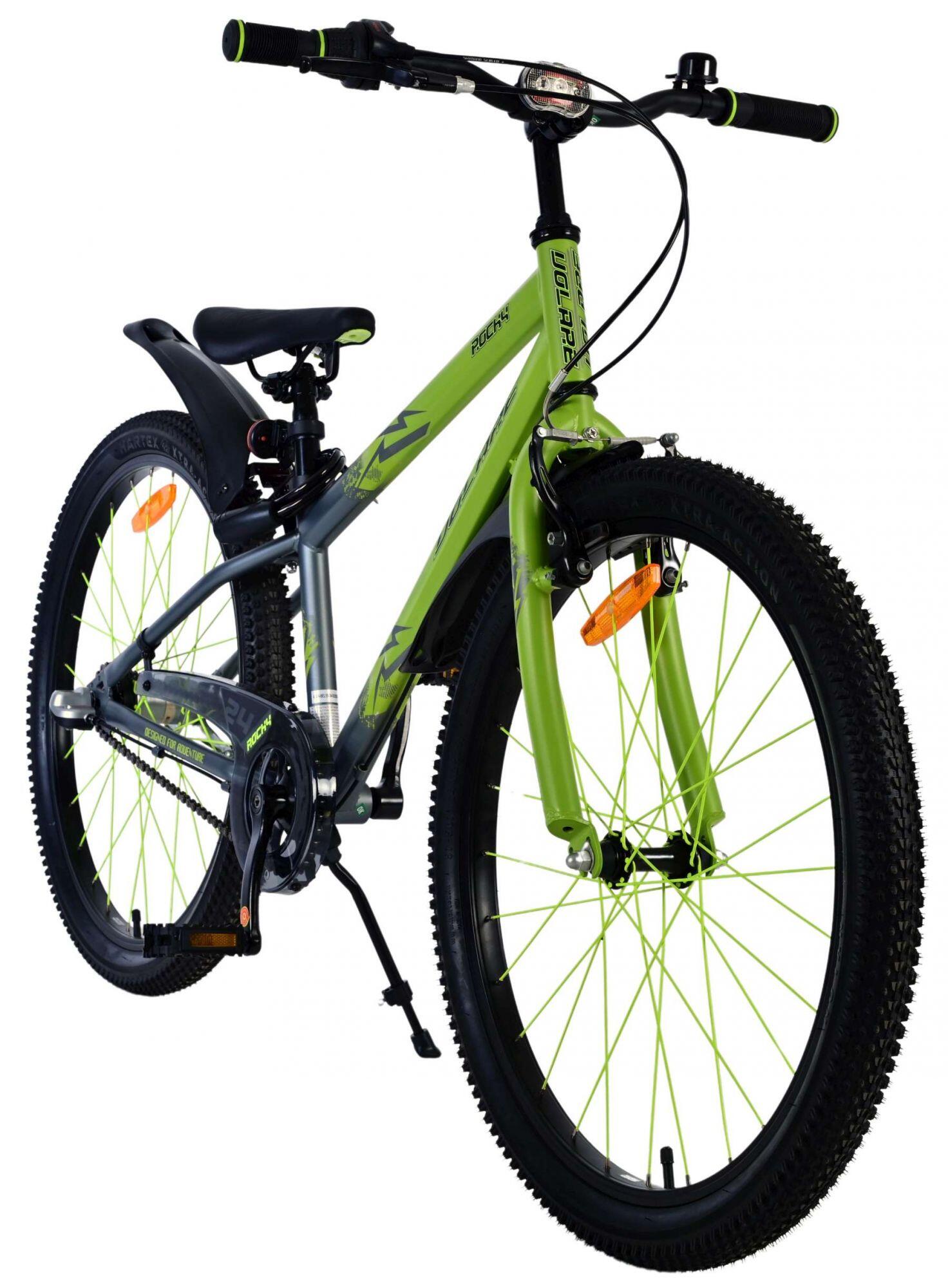 Volare Rocky Kinderfiets 24 inch met Shimano Nexus 3 versnellingen in groen 7/7