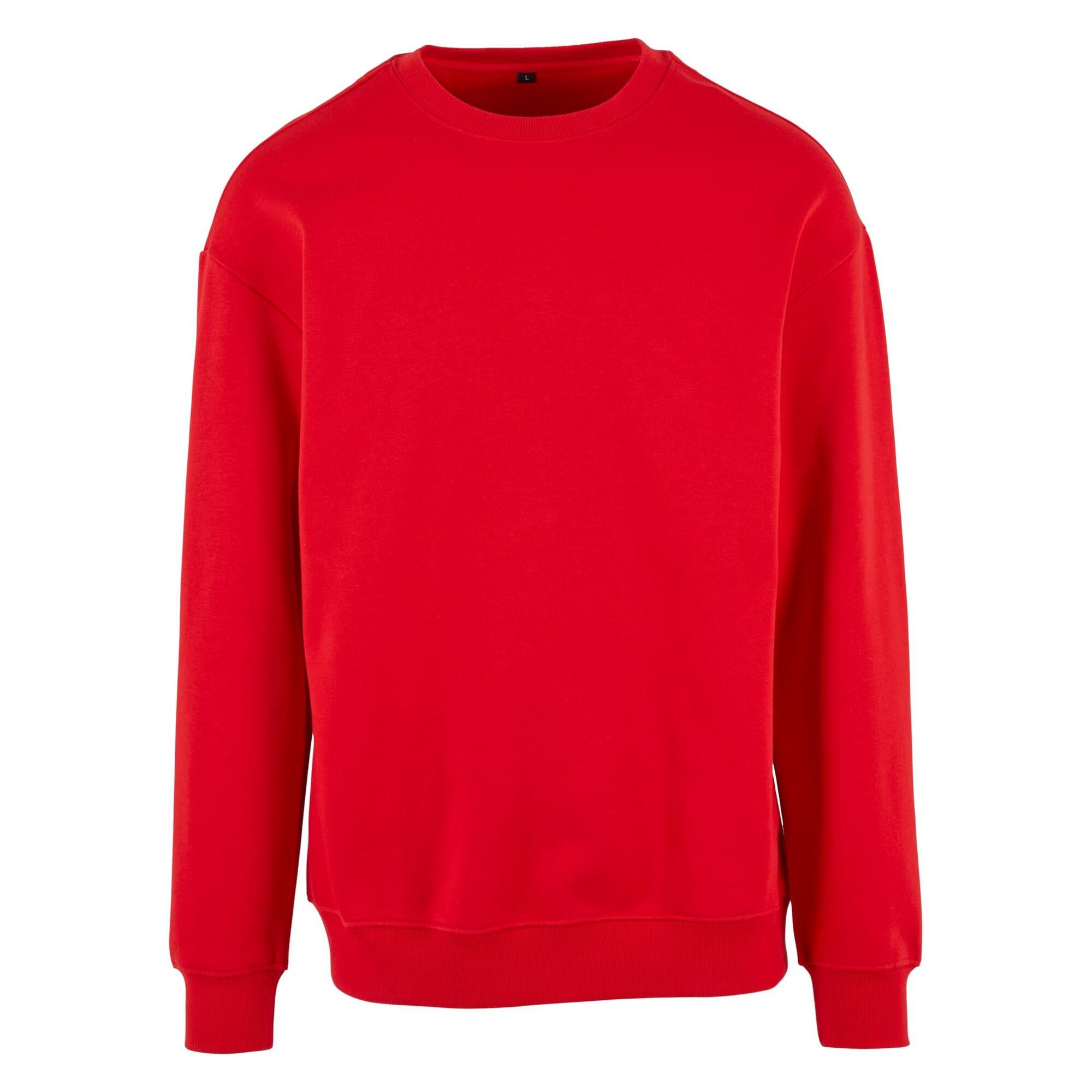 Build Your Brand Mens Crew Neck Plain Sweatshirt