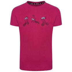 Tshirt Imprimé GO BEYOND Unisexe (Fuchsia)