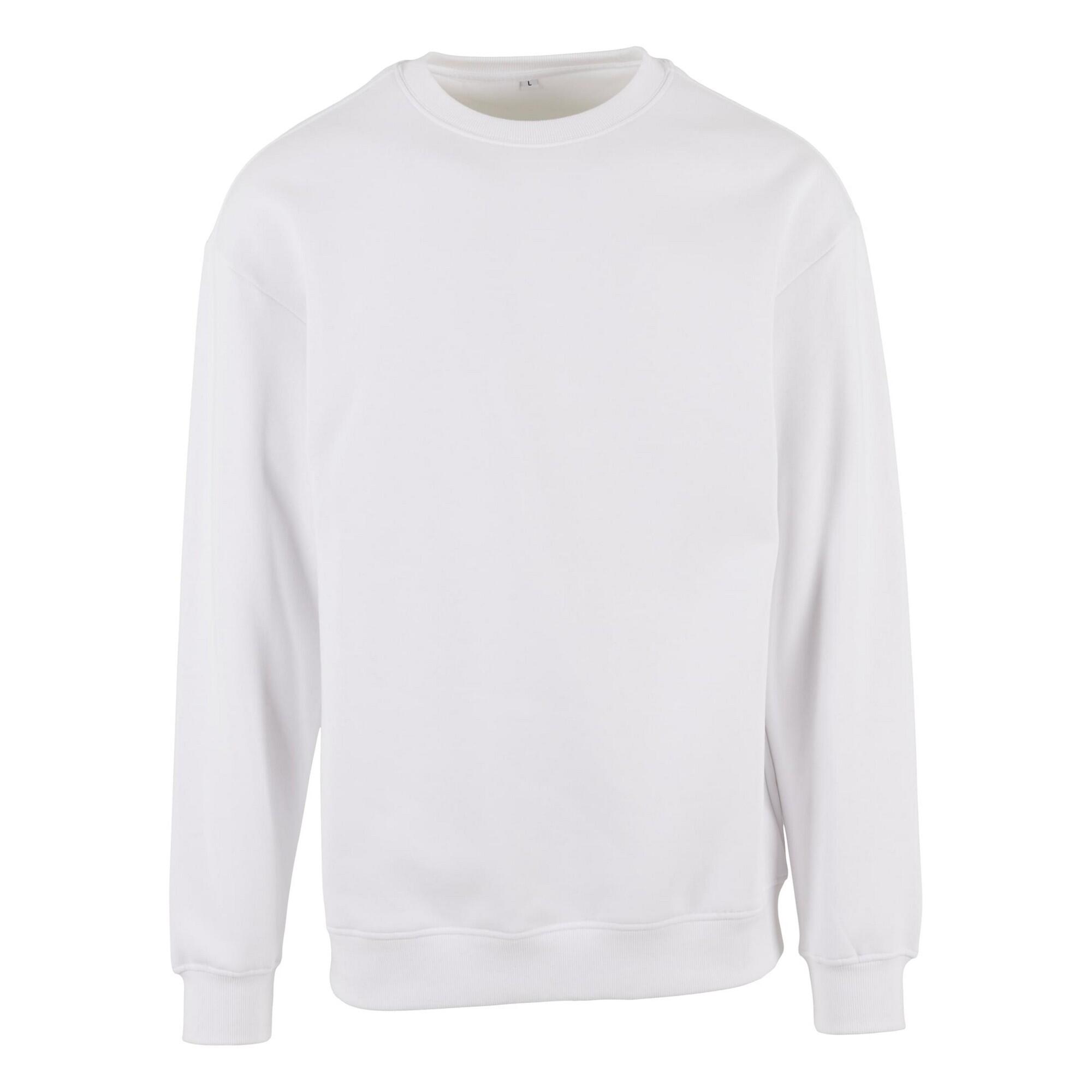 Build Your Brand Mens Crew Neck Plain Sweatshirt
