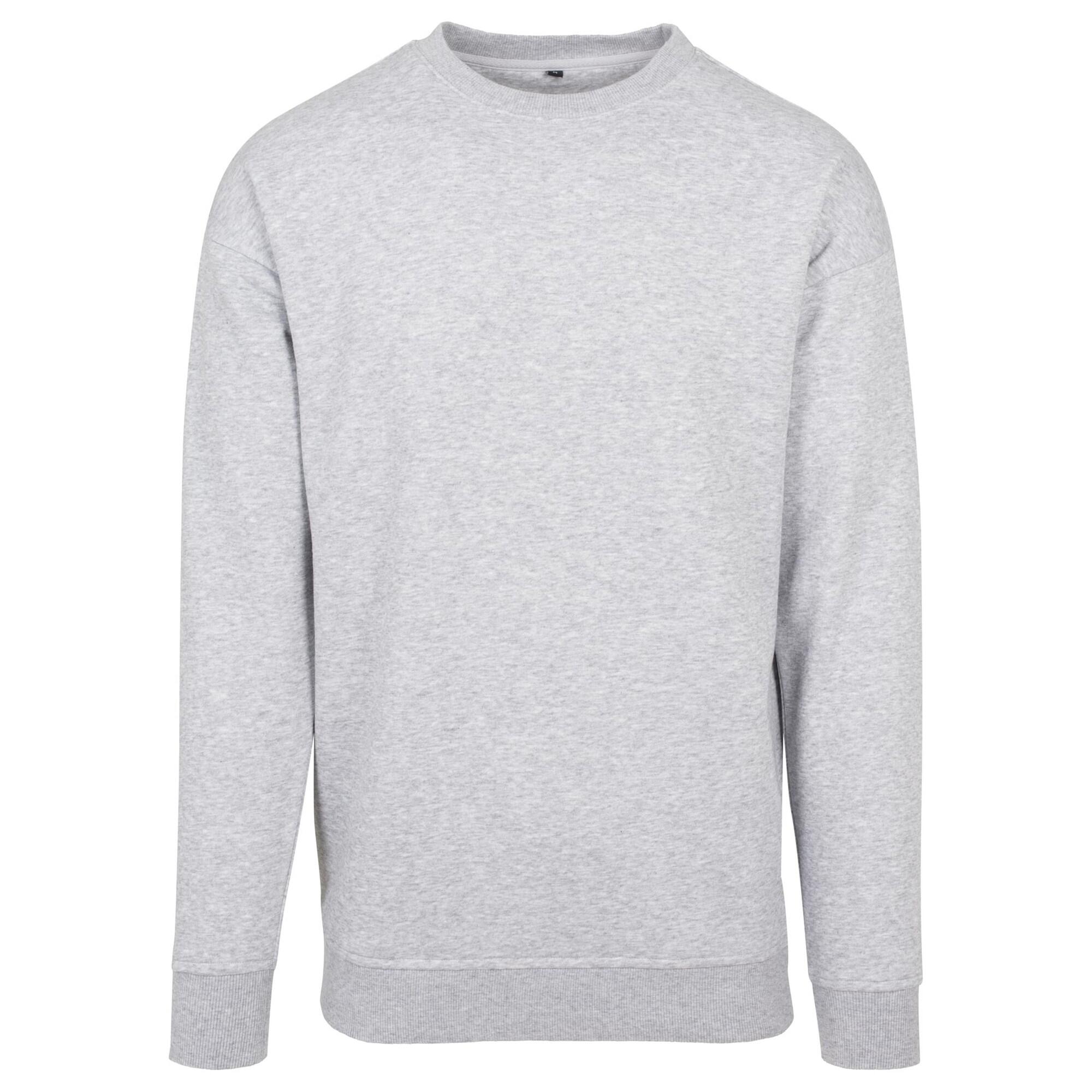 Build Your Brand Mens Crew Neck Plain Sweatshirt