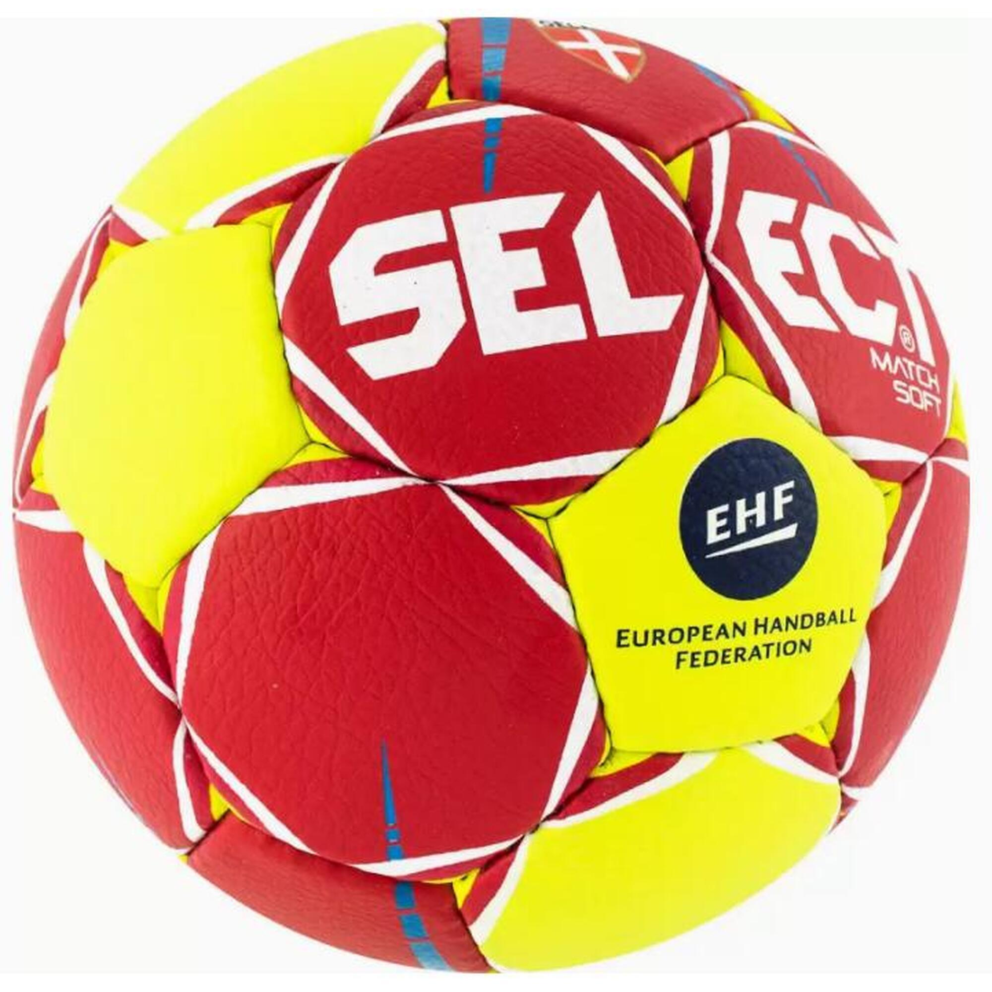 Piłka ręczna Select Match Soft EHF czerwony/żółty r. 3