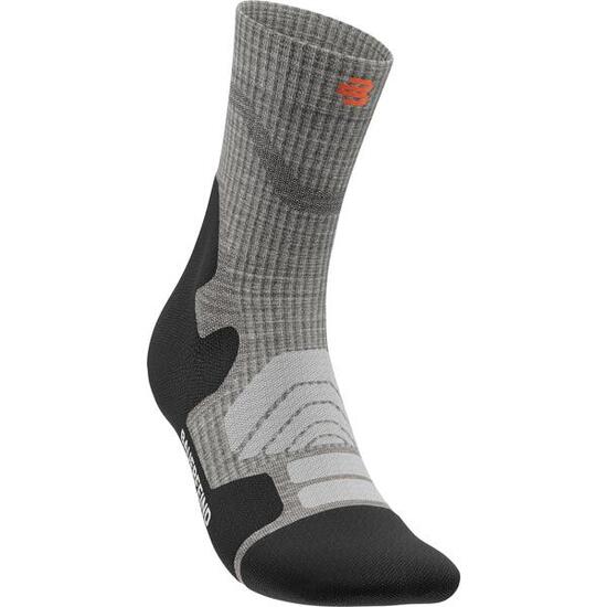 Wander-Socken Outdoor Merino Mid Cut Socks Damen stone grey