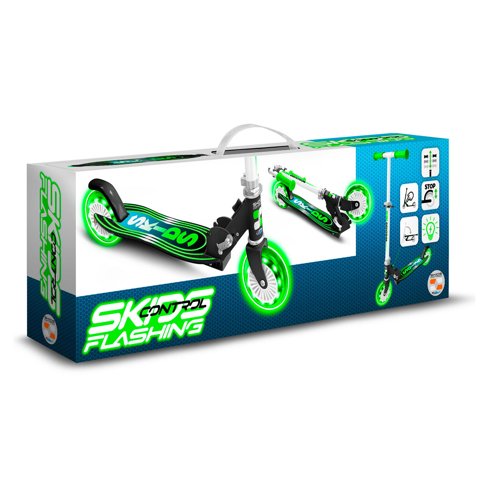 Monopattino per bambini con ruote LED Skids Control  nero 3/3
