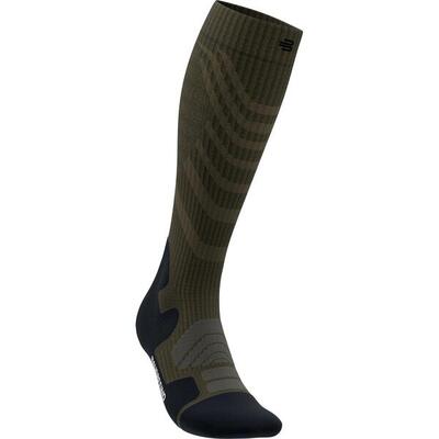 Wandersocken Outdoor Merino Compression Socks Men moss green