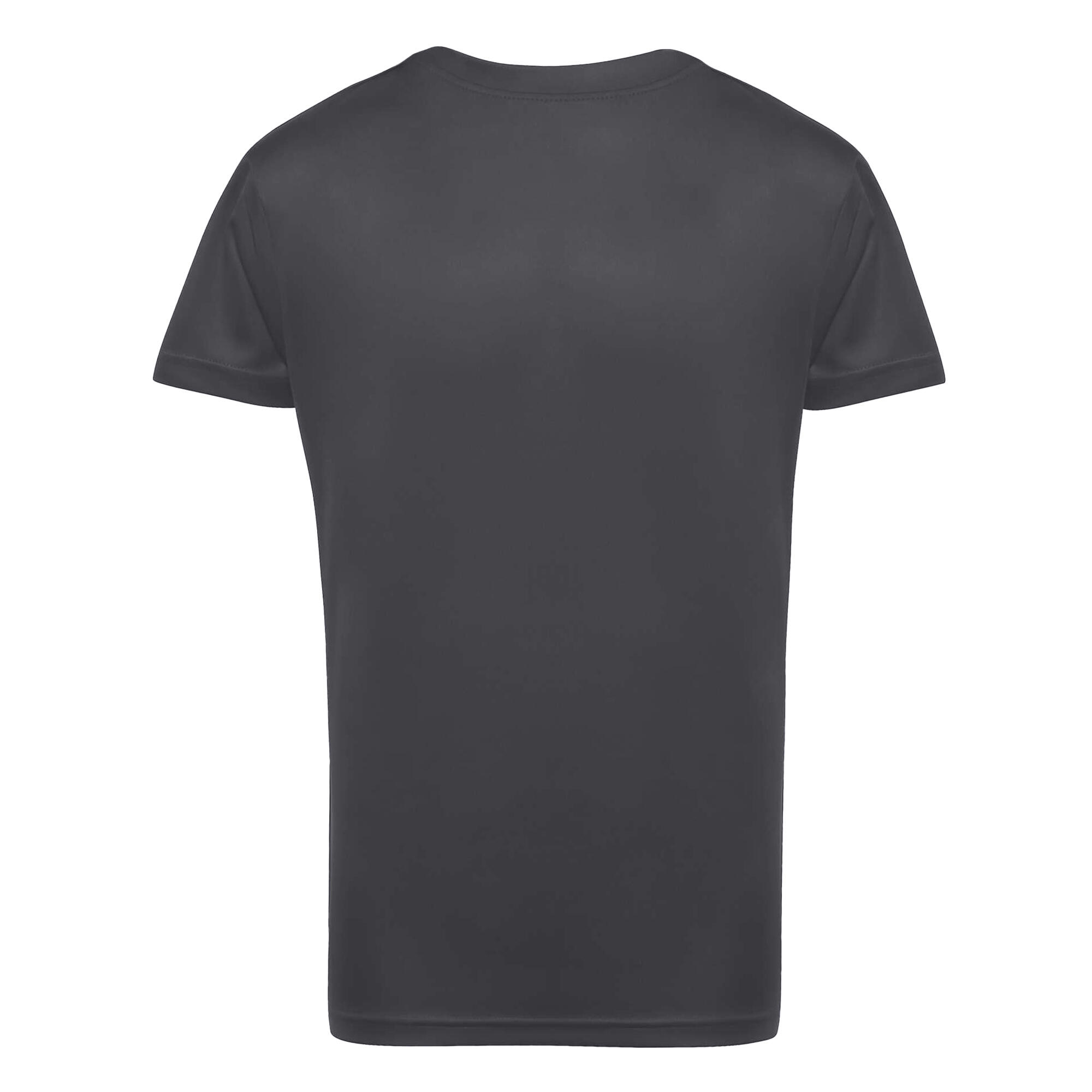 Unisex Childrens/Kids Performance TShirt (Charcoal) 2/3