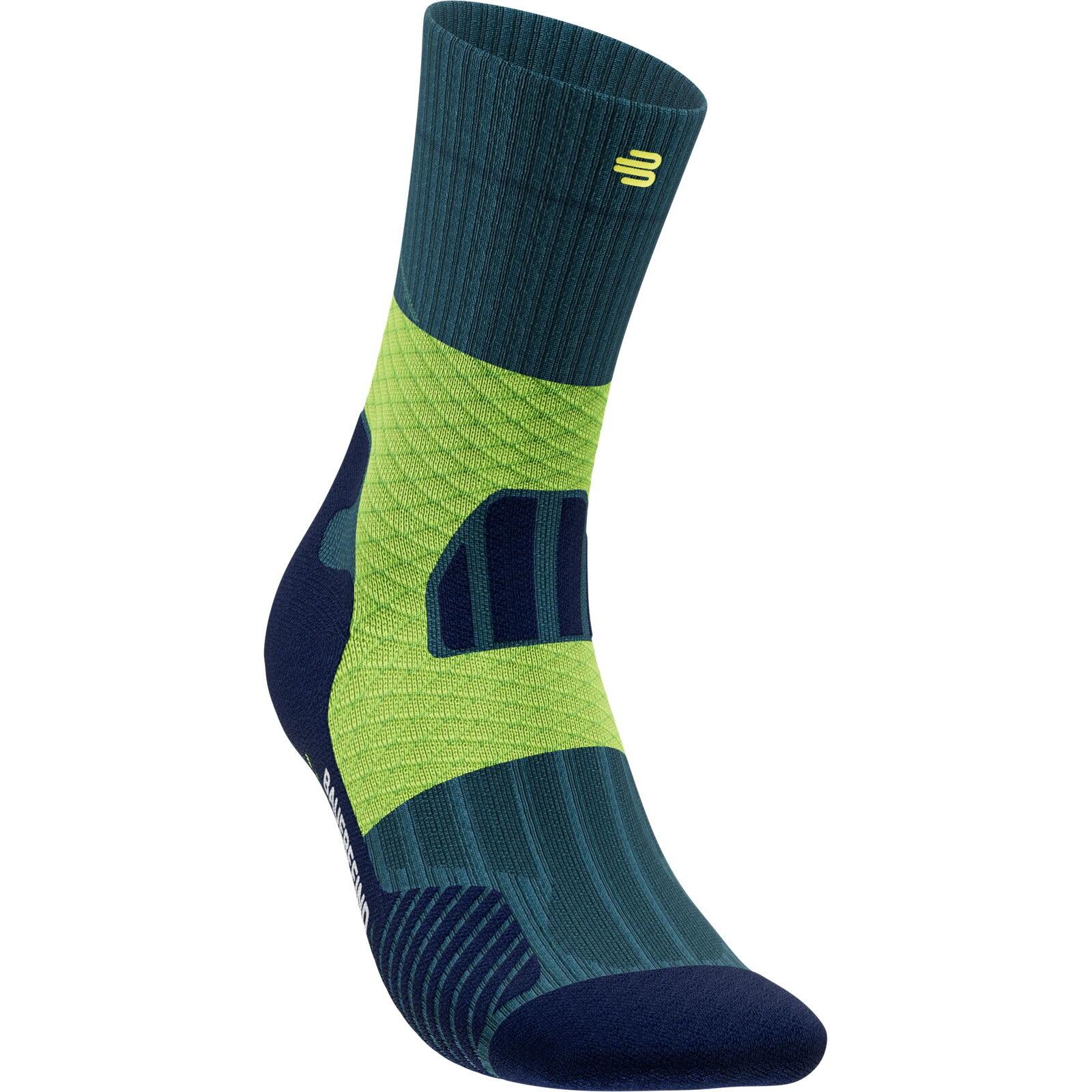 BAUERFEIND Trailrunning Socken Trail Run Mid Cut Socks Damen midnight teal