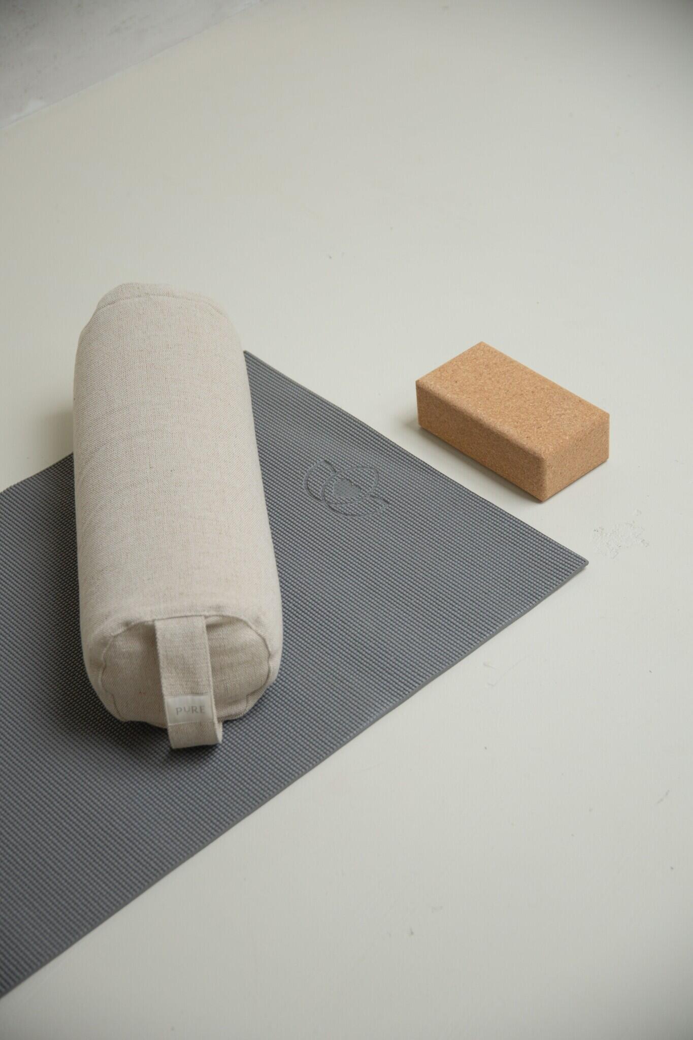 Lotus Yogamat sticky extra dik grijs 2/5