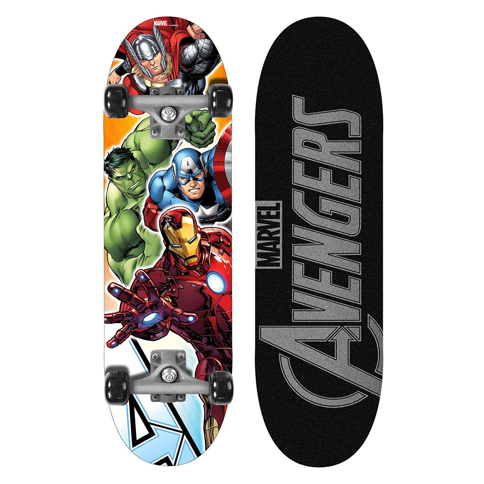 STAMP Skateboard 28x8 pollici Avengers nero