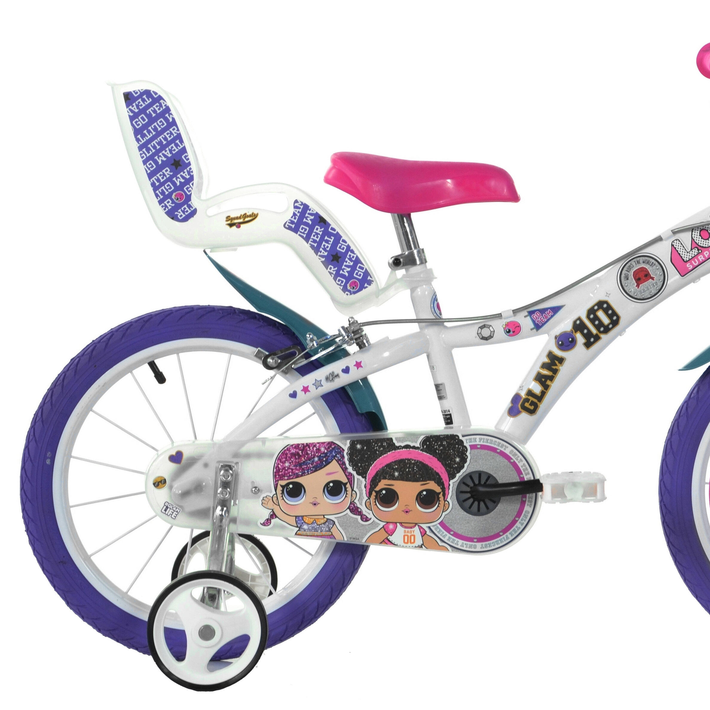 Bicicleta Niños 16 Pulgadas L.O.L. Surprise blanco 5-7 años 3/4