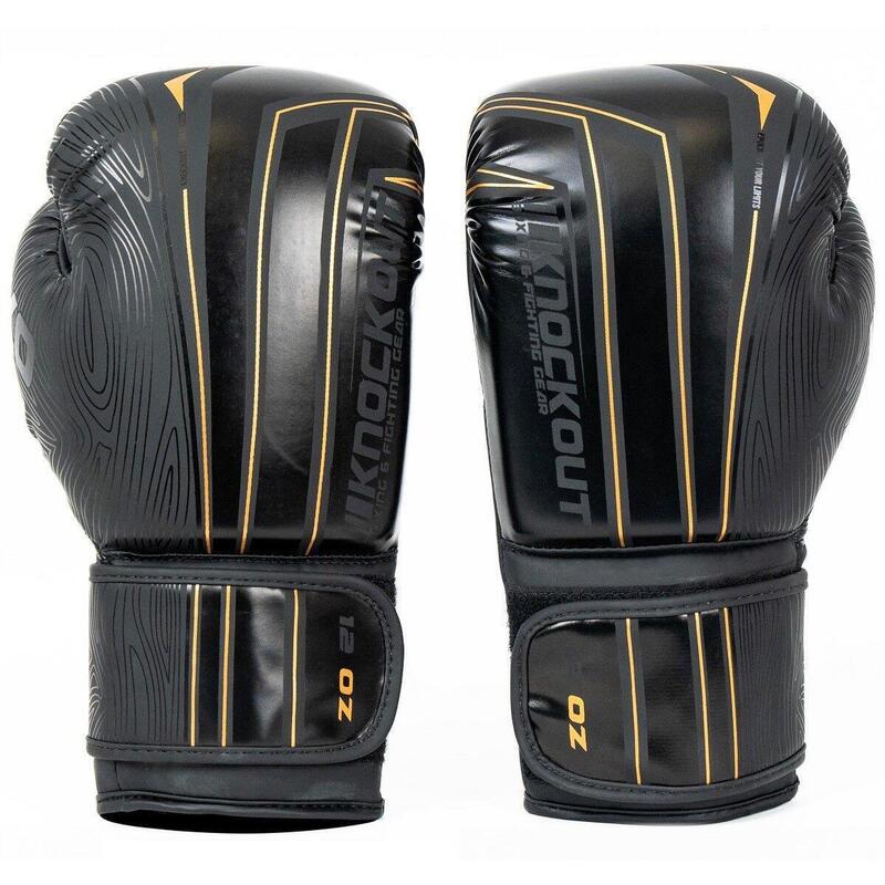 Manusi Box Knockout Fusion 8 oz / Negru/Alb