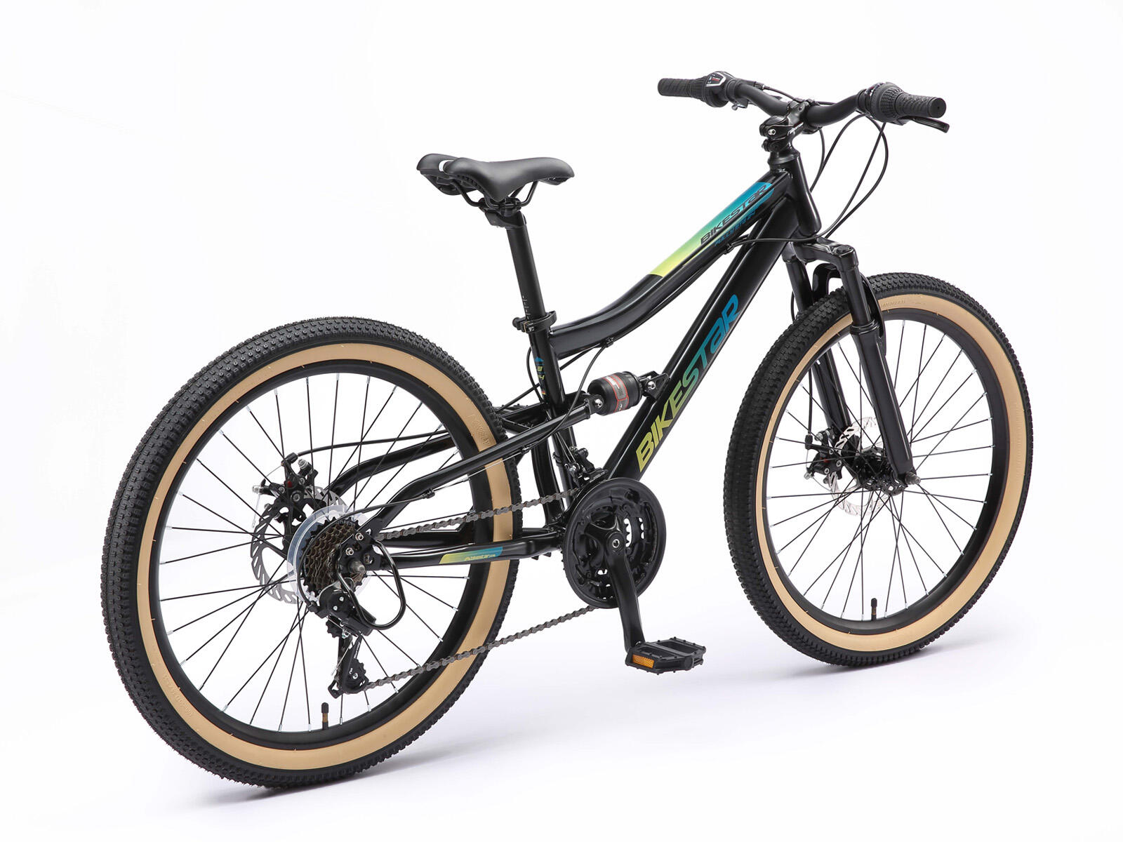 Bikestar MTB staal 21speed 24inch zwart 2/6