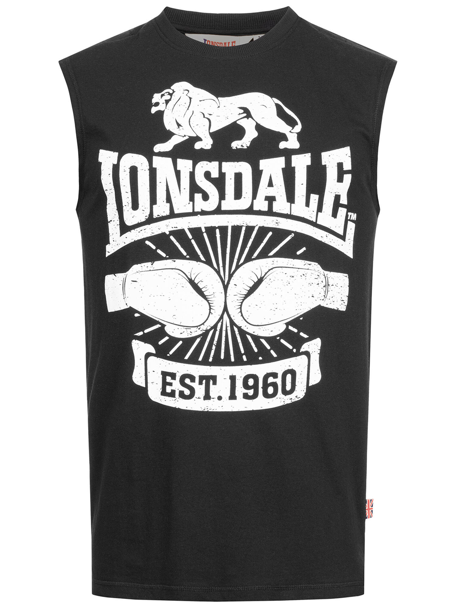 LONSDALE Herren ärmelloses T-Shirt schmale Passform CLEATOR 2/5