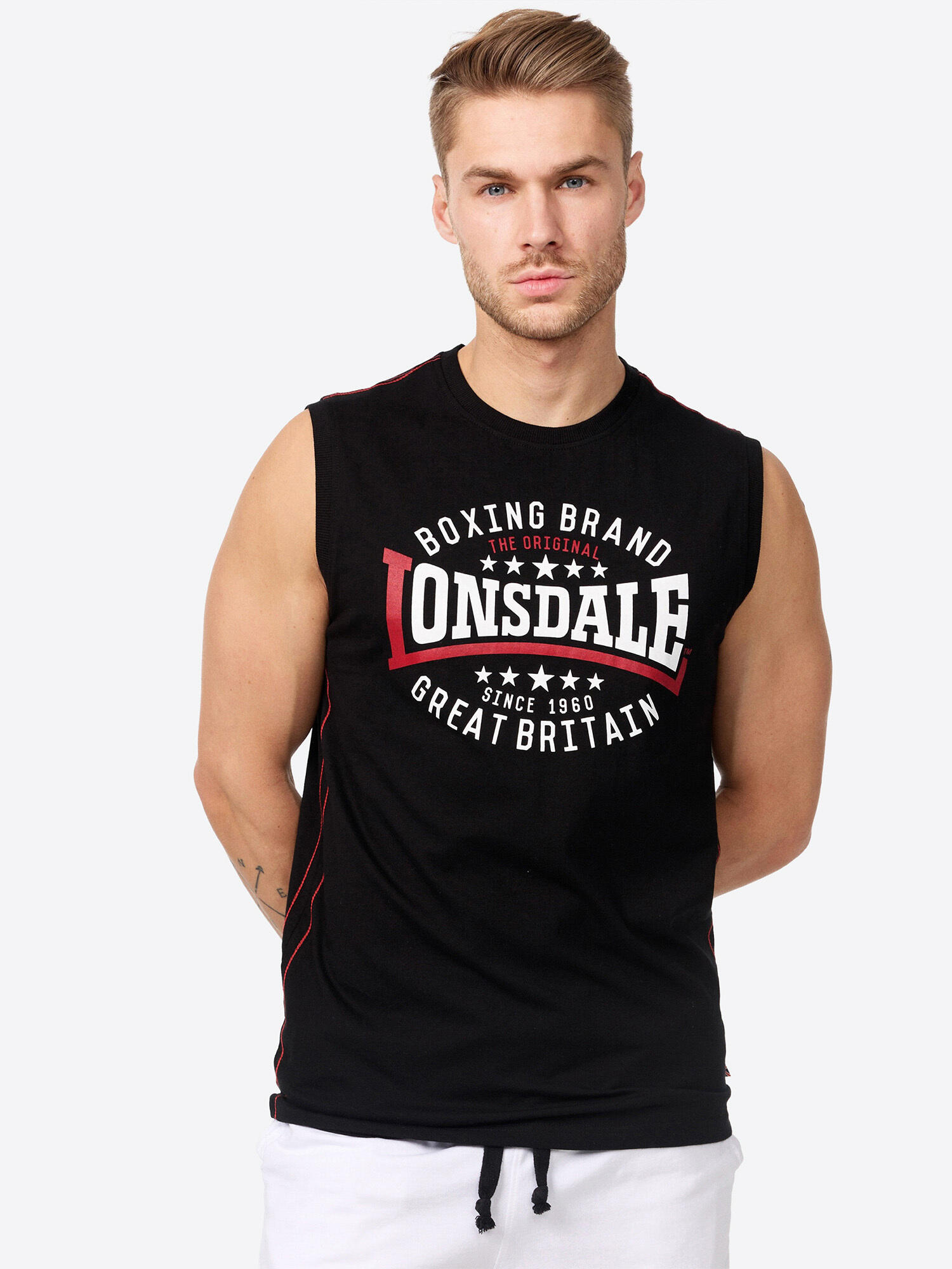 LONSDALE LONSDALE Heren mouwloos T-shirt slim fit ST.AGNES
