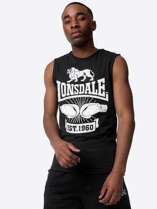 LONSDALE Heren mouwloos T-shirt slim fit CLEATOR