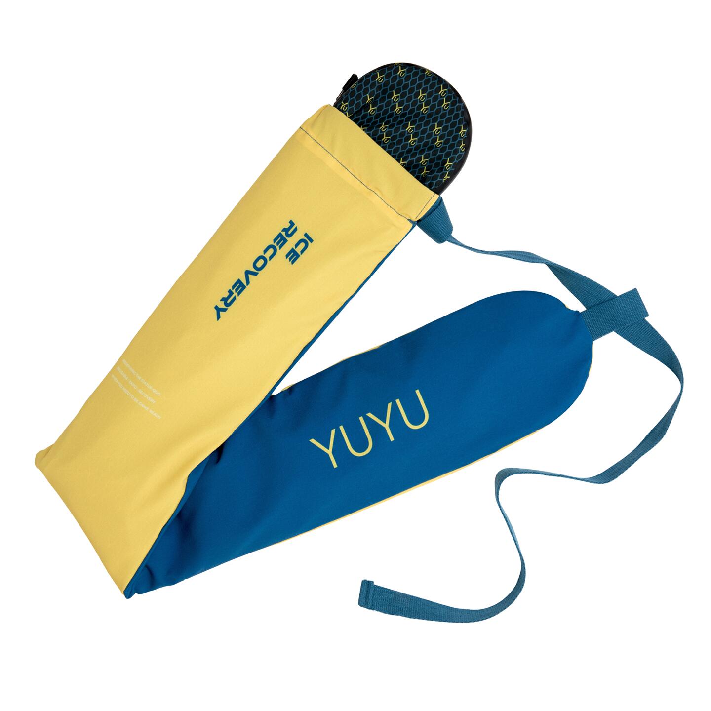 Long Ice Recovery Pack with Waterproof Cover, Yellow & Blue 3/5