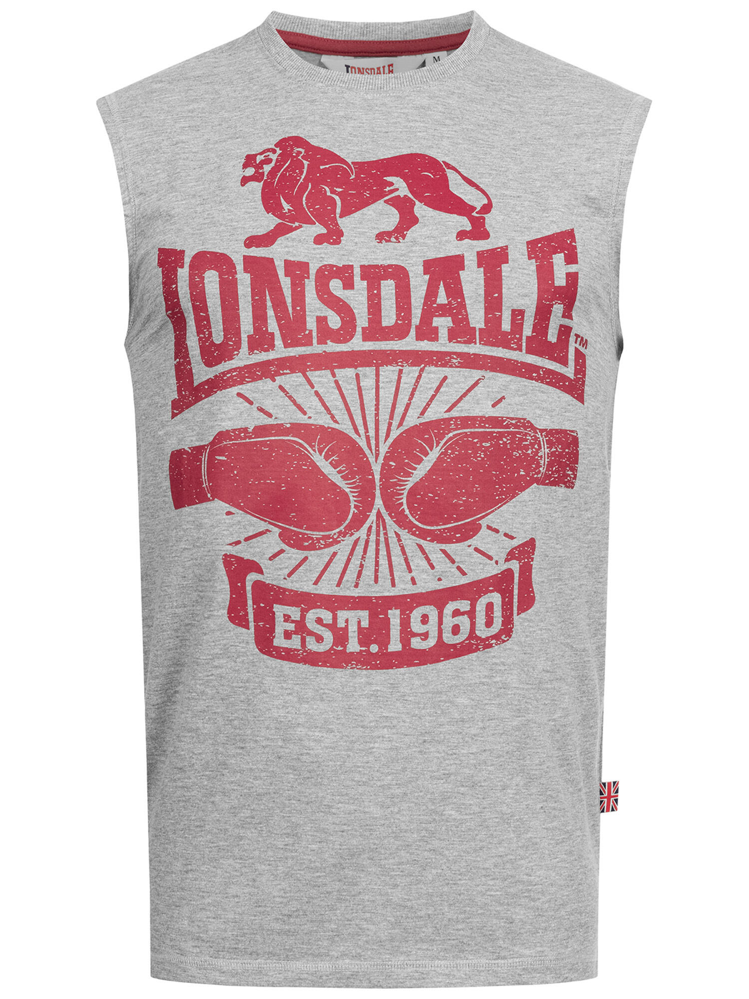 LONSDALE Herren ärmelloses T-Shirt schmale Passform CLEATOR 2/5