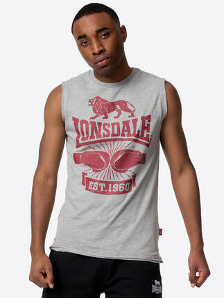 LONSDALE Heren mouwloos T-shirt slim fit CLEATOR